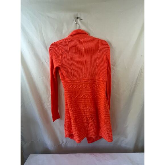 Julie Brown Peach Open Front Cardigan Size Medium - Picture 4 of 4